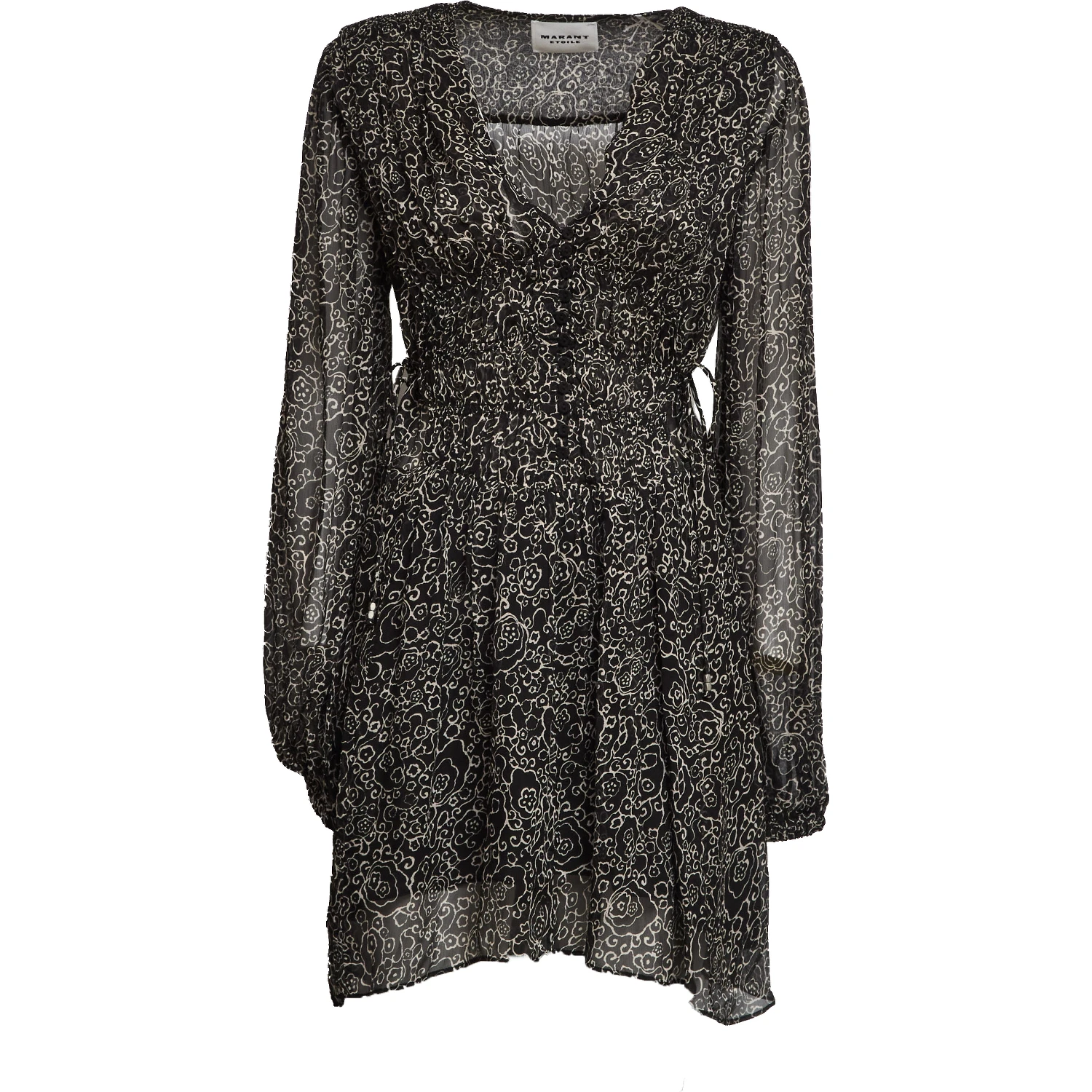 Loriena Crinkled Chiffon Dress