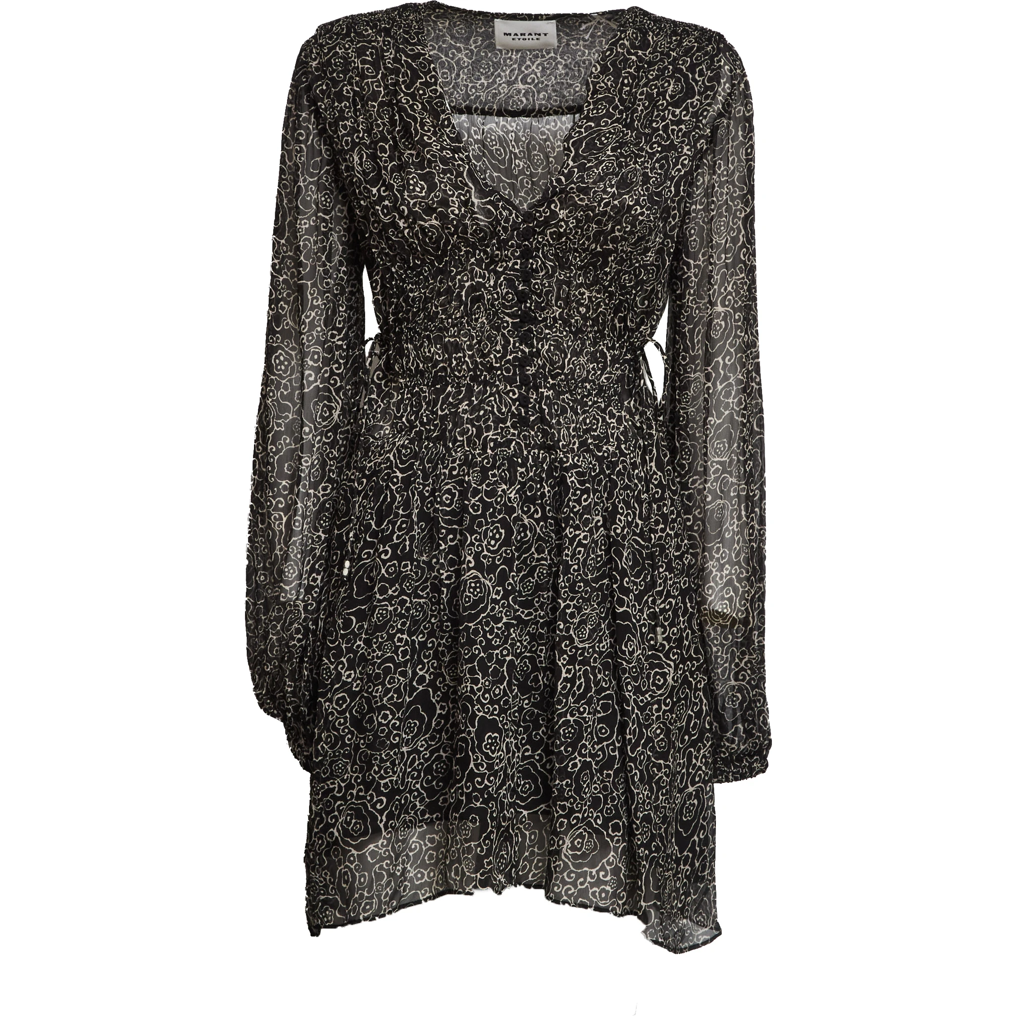 Loriena Crinkled Chiffon Dress
