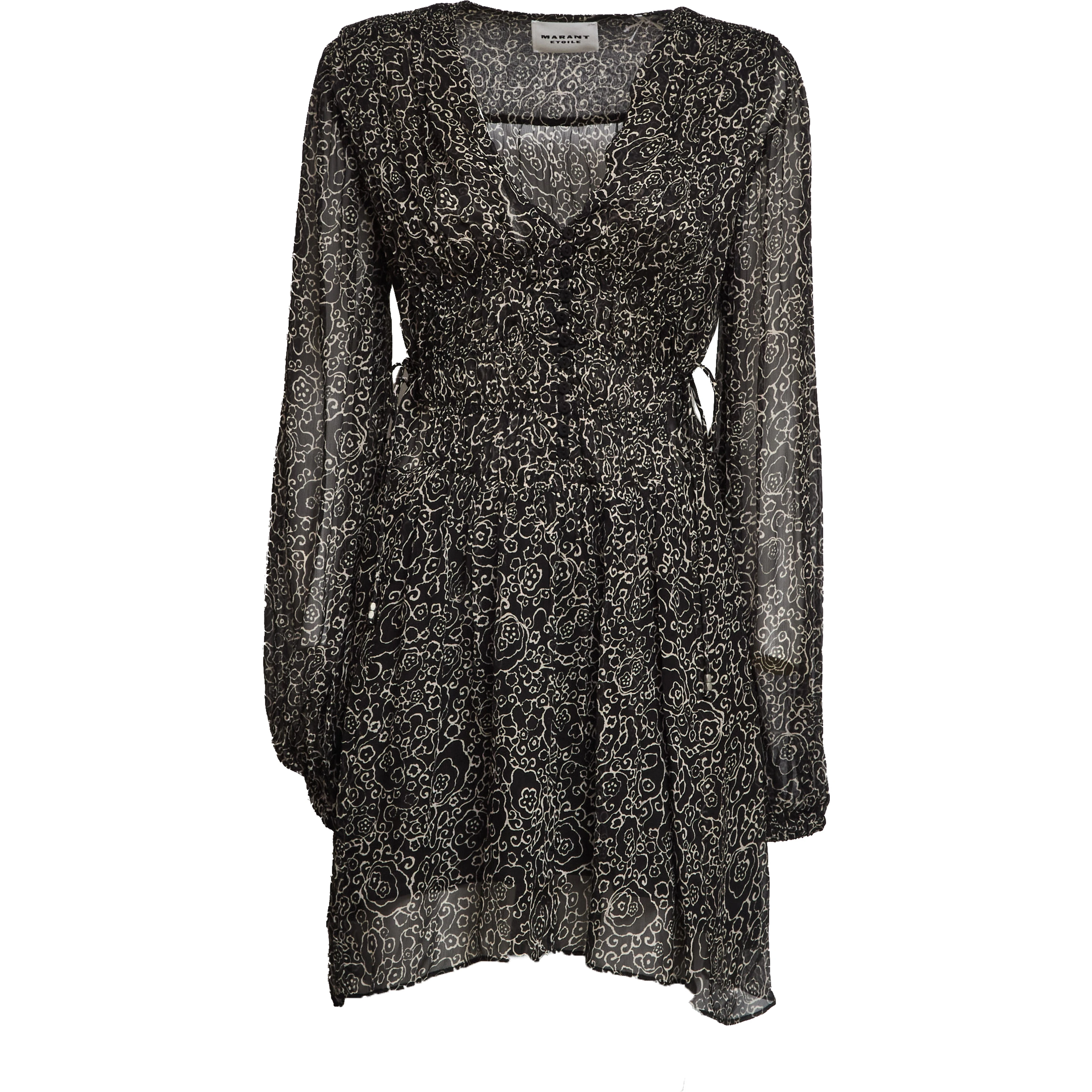 Loriena Crinkled Chiffon Dress
