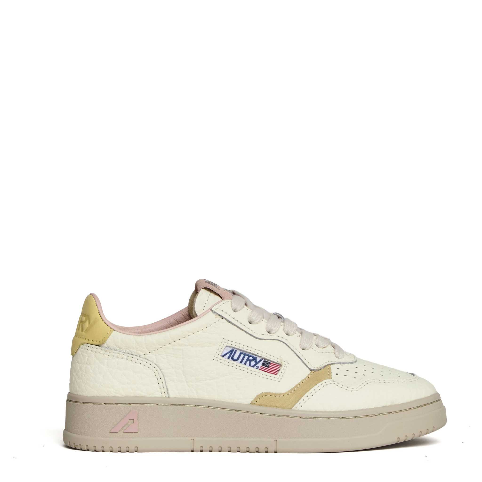 Sneakers Medalist Low In Pelle, Suede Elephant