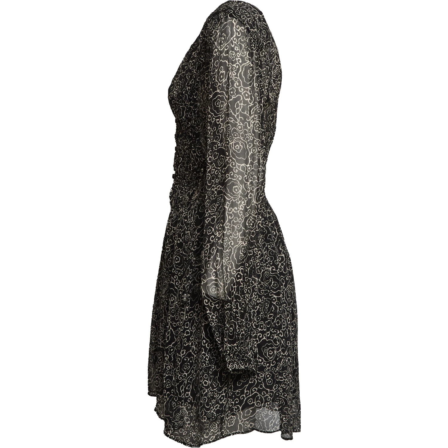 Loriena Crinkled Chiffon Dress
