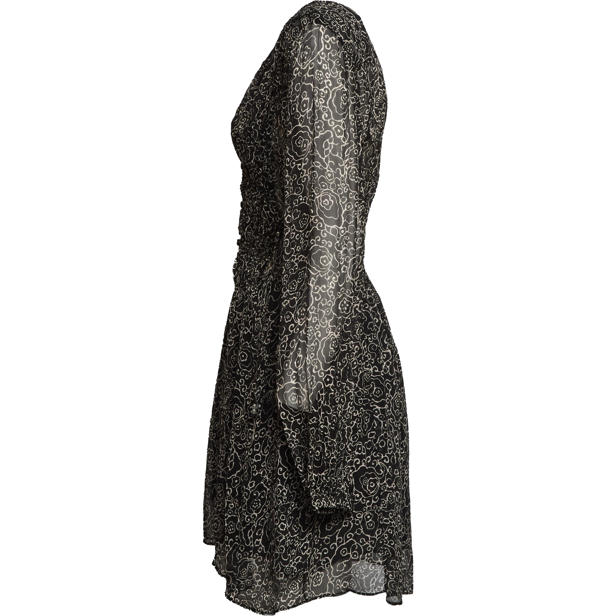 Loriena Crinkled Chiffon Dress
