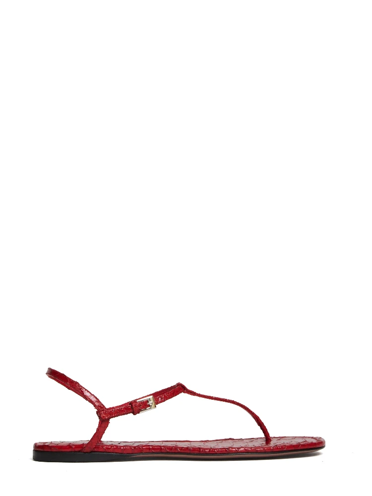 Montecarlo Flat Sandal Mono Printed Python