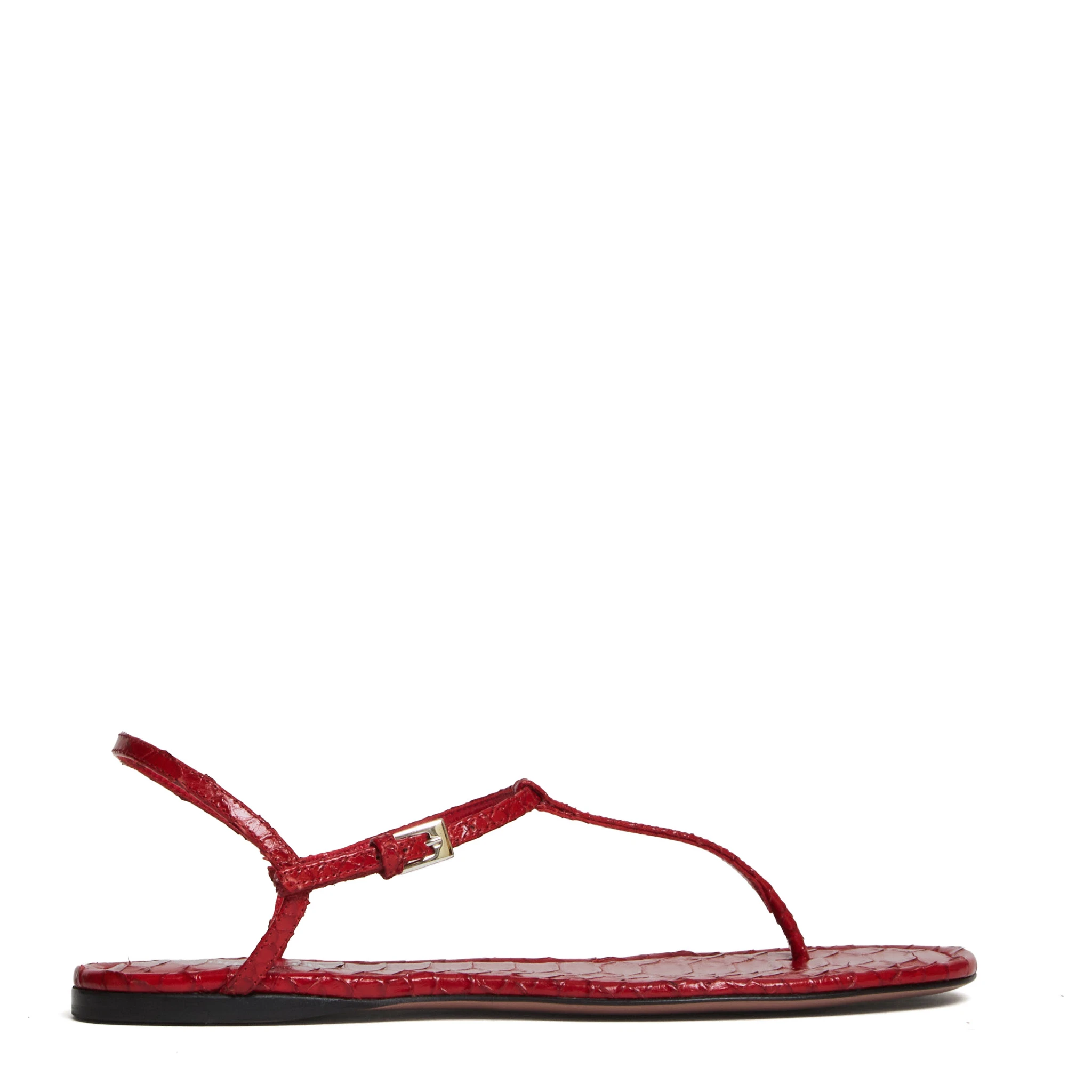 Montecarlo Flat Sandal Mono Printed Python