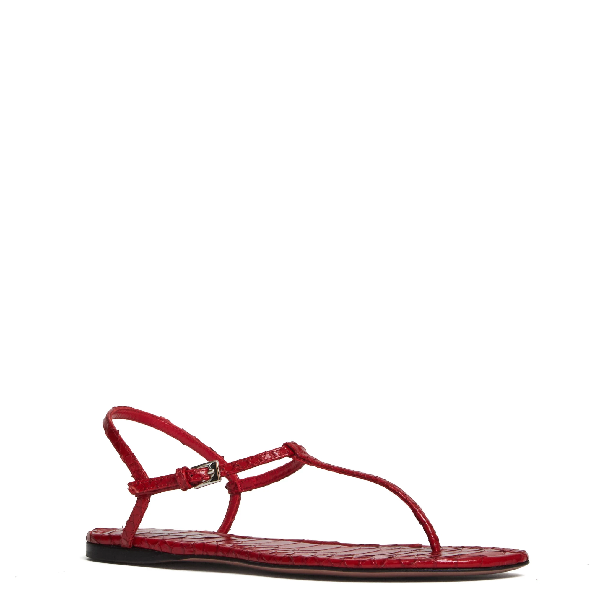 Montecarlo Flat Sandal Mono Printed Python