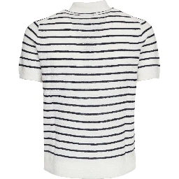 Maglia Polo A Righe Manica Corta