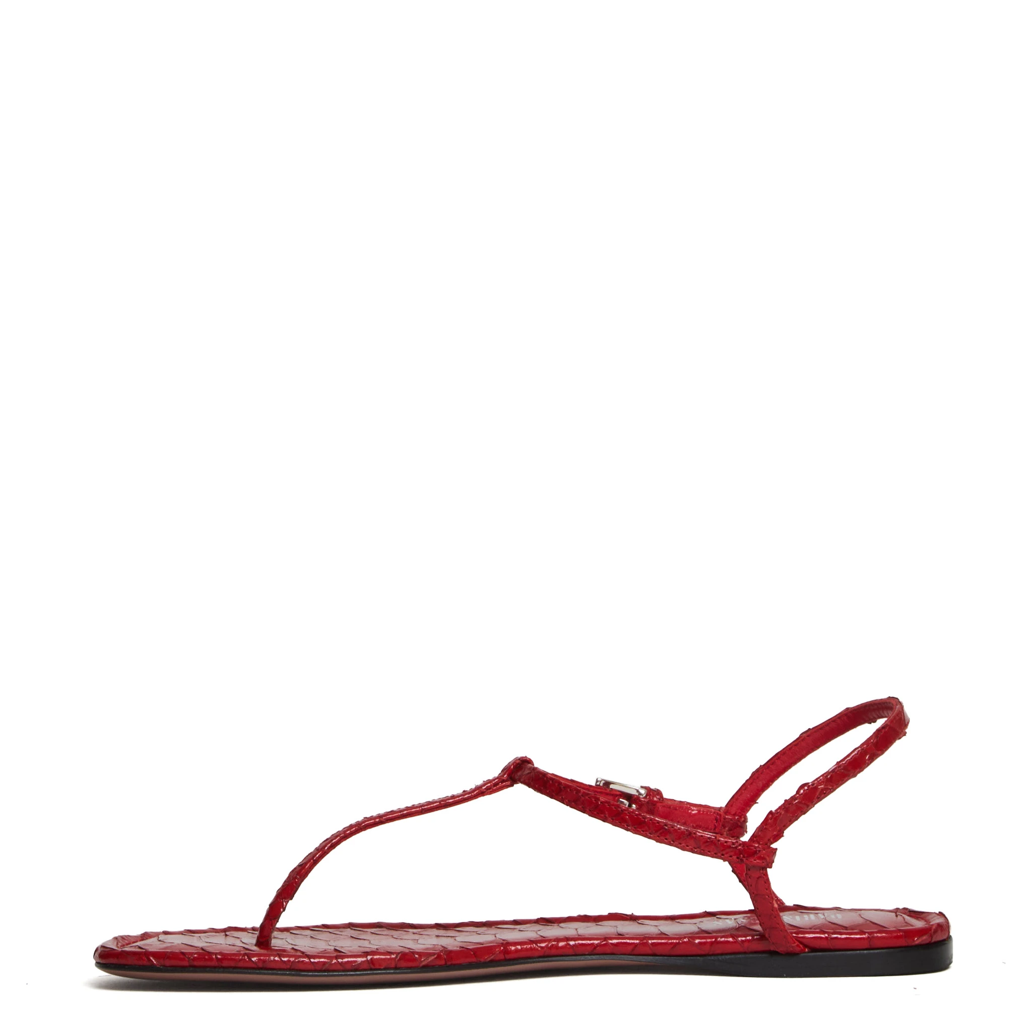 Montecarlo Flat Sandal Mono Printed Python