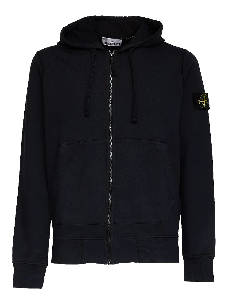 Felpa Con Cappuccio, Zip Organic Cotton Fleece