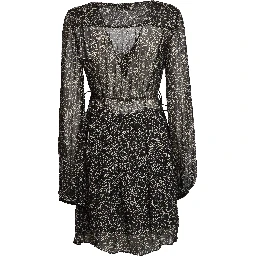 Loriena Crinkled Chiffon Dress