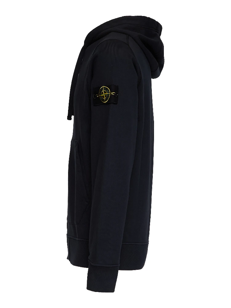 Felpa Con Cappuccio, Zip Organic Cotton Fleece alternative