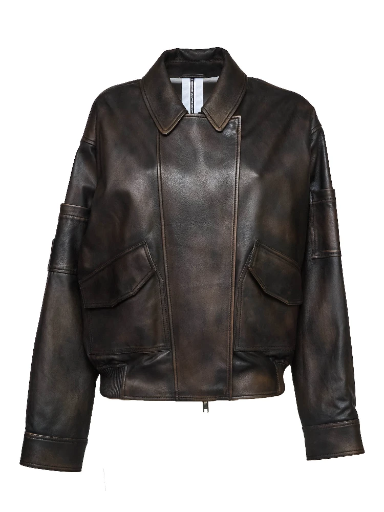 Leather Bomber