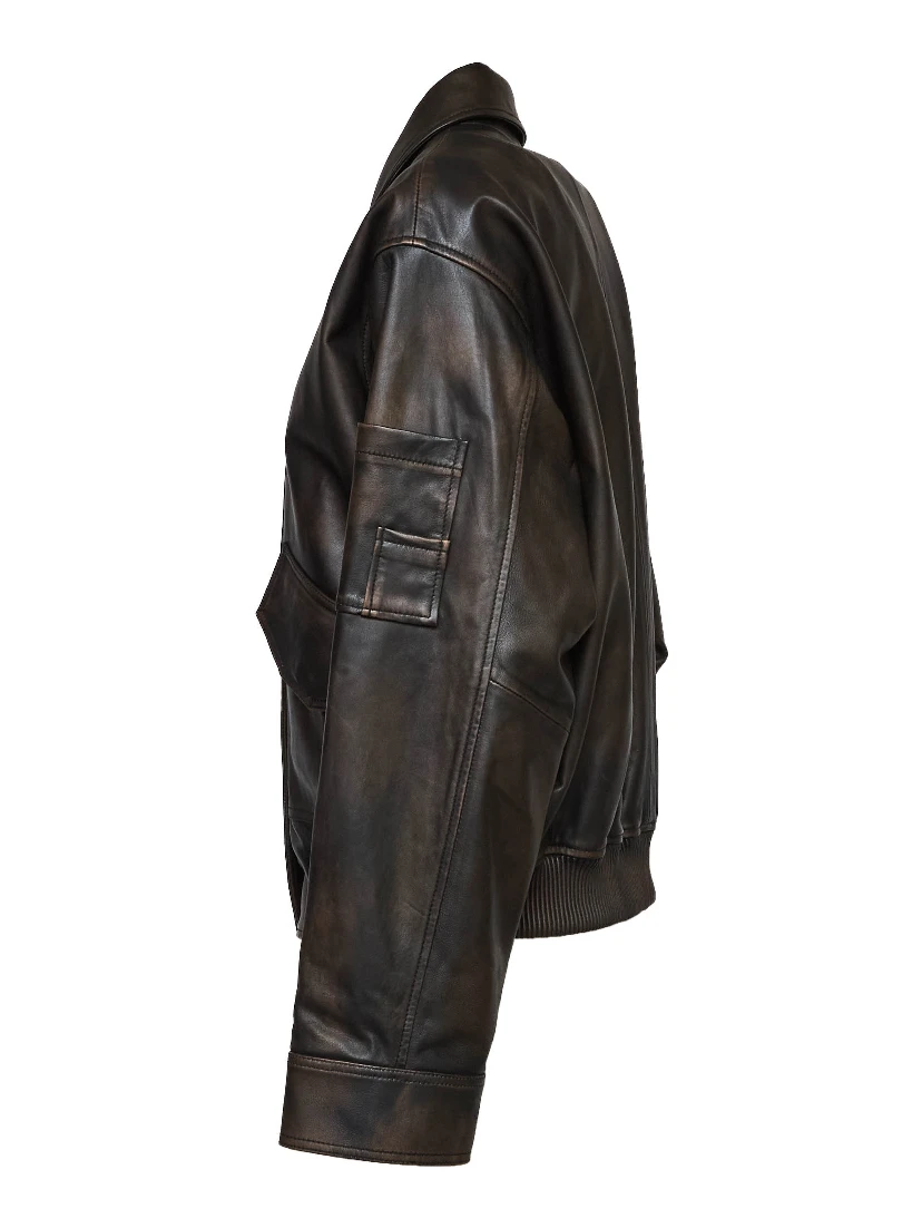 Leather Bomber