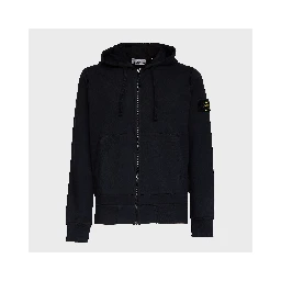 Felpa Con Cappuccio, Zip Organic Cotton Fleece