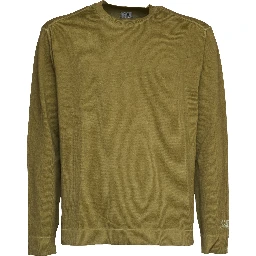 Cotton Crepe Double Crewneck Sweater