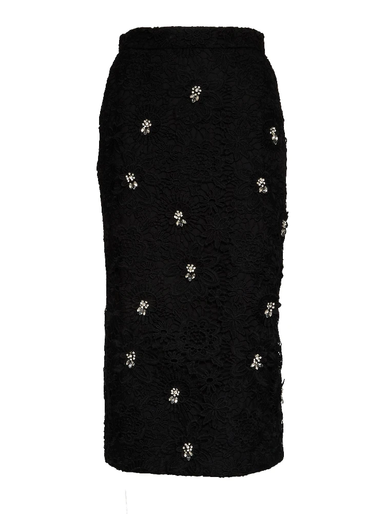 Jourget Lace Pencil Skirt