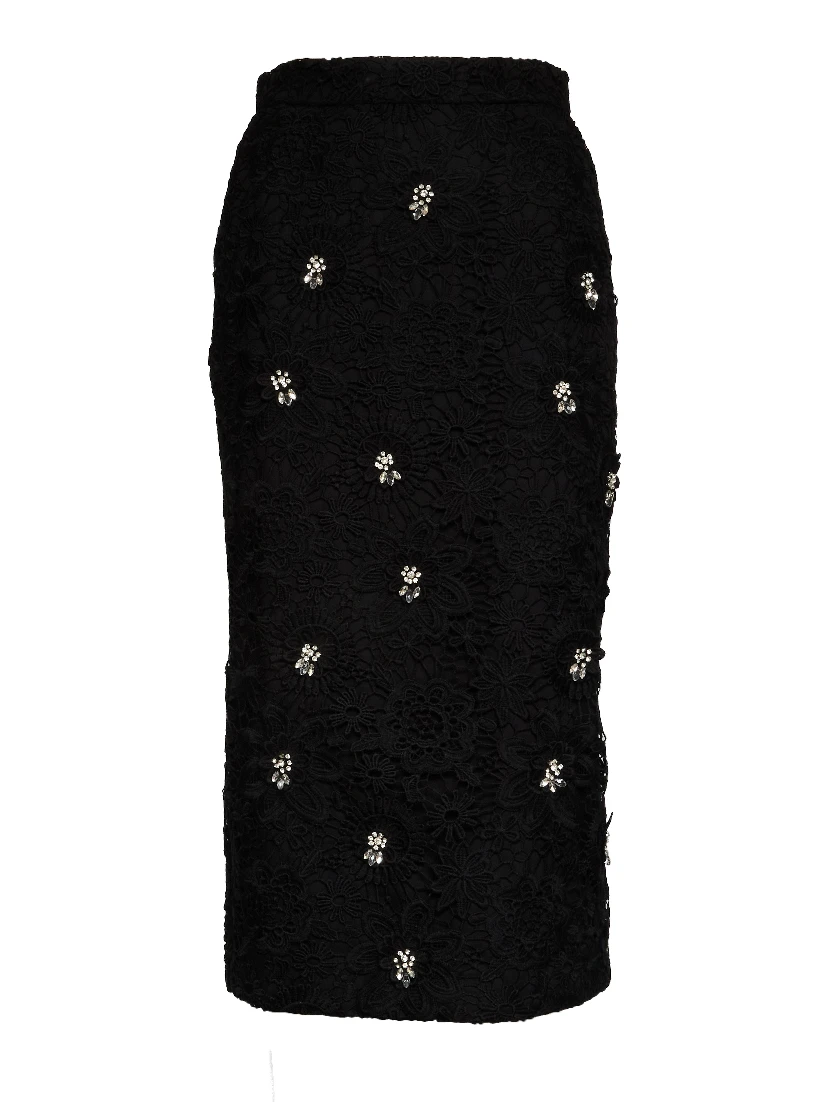 Jourget Lace Pencil Skirt