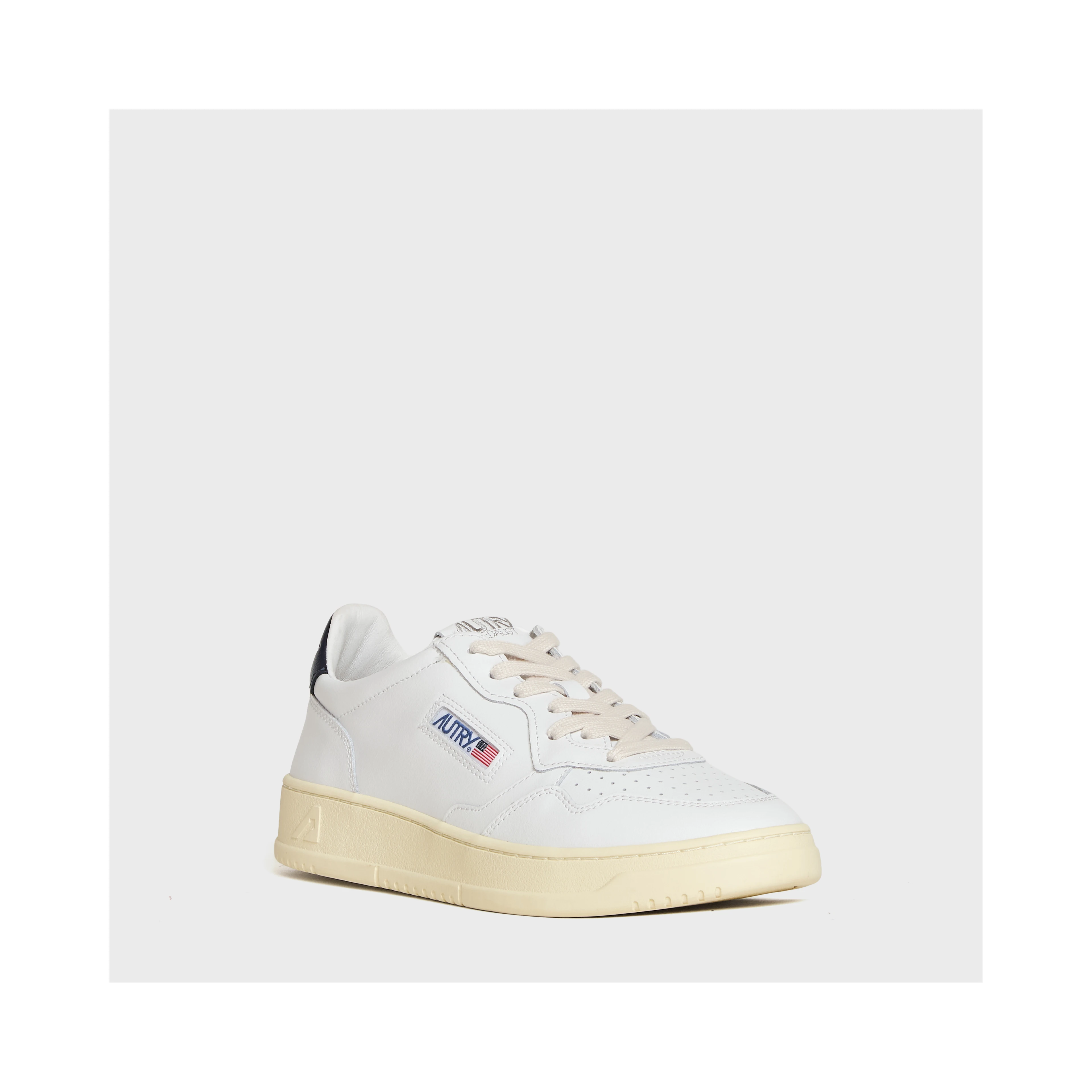 Sneakers Medalist Low In Pelle Bianca, Space