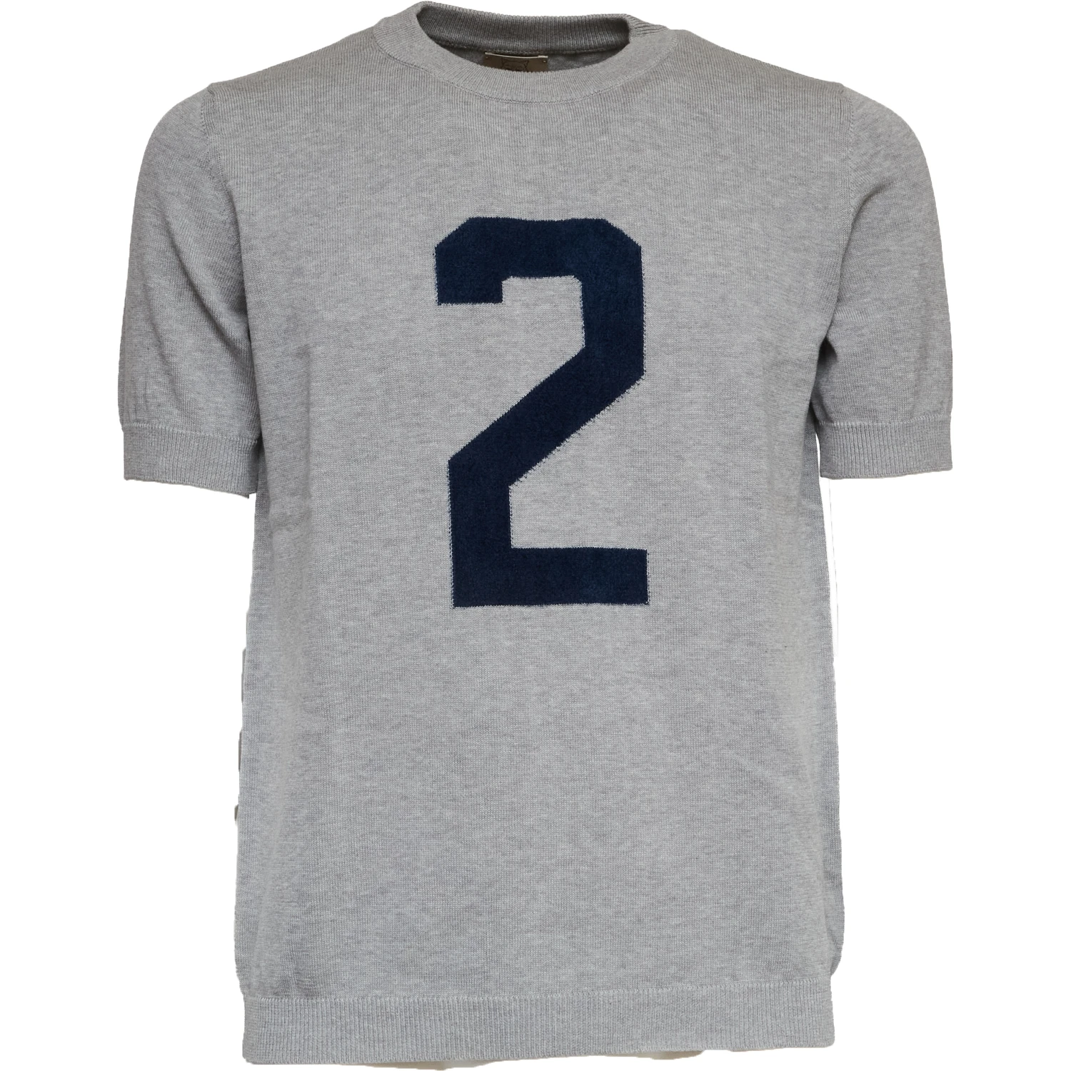 T-Shirt Americana Con Intarsio In Ciniglia