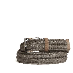 Cintura Elasticizzata Rope Elast In Lino