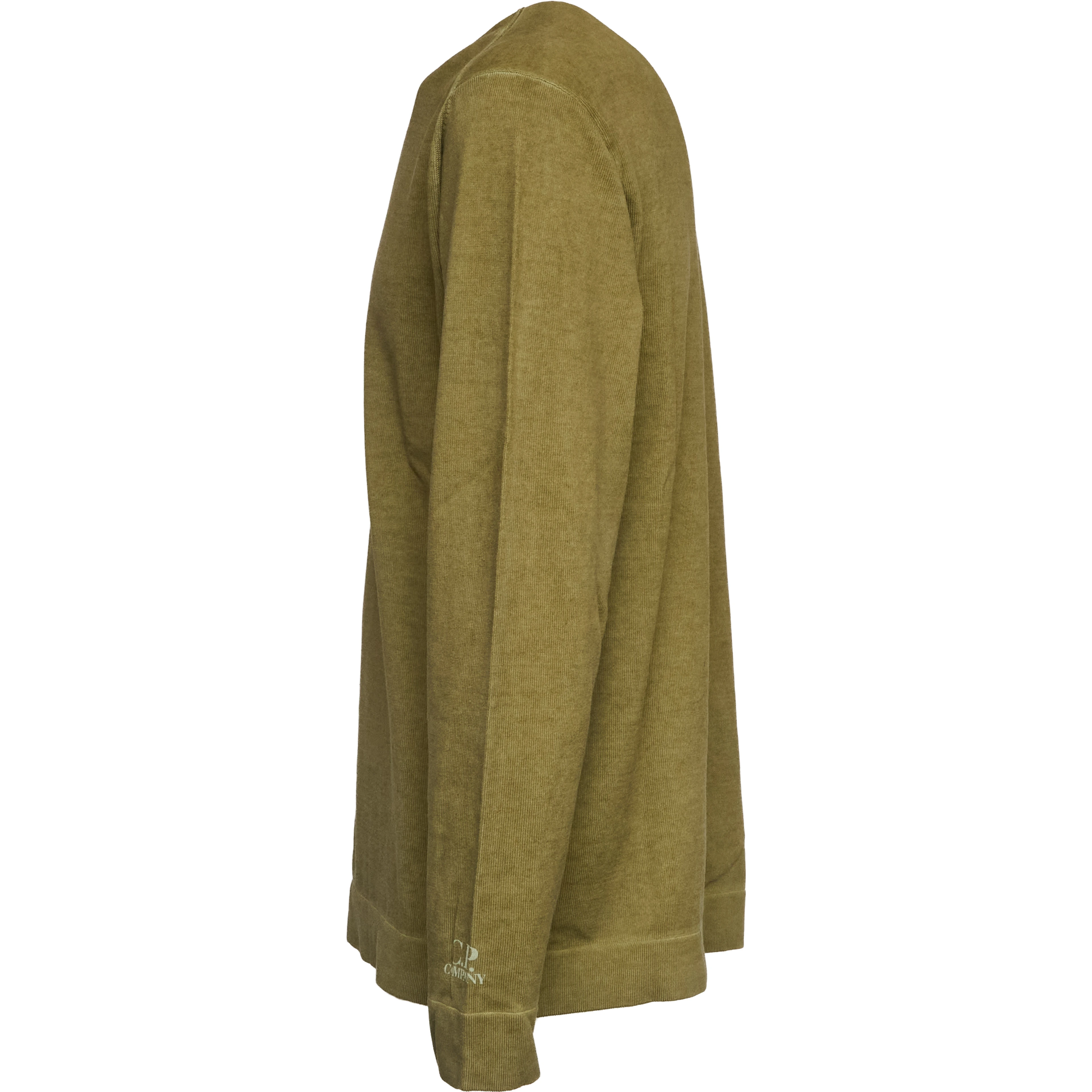 Cotton Crepe Double Crewneck Sweater