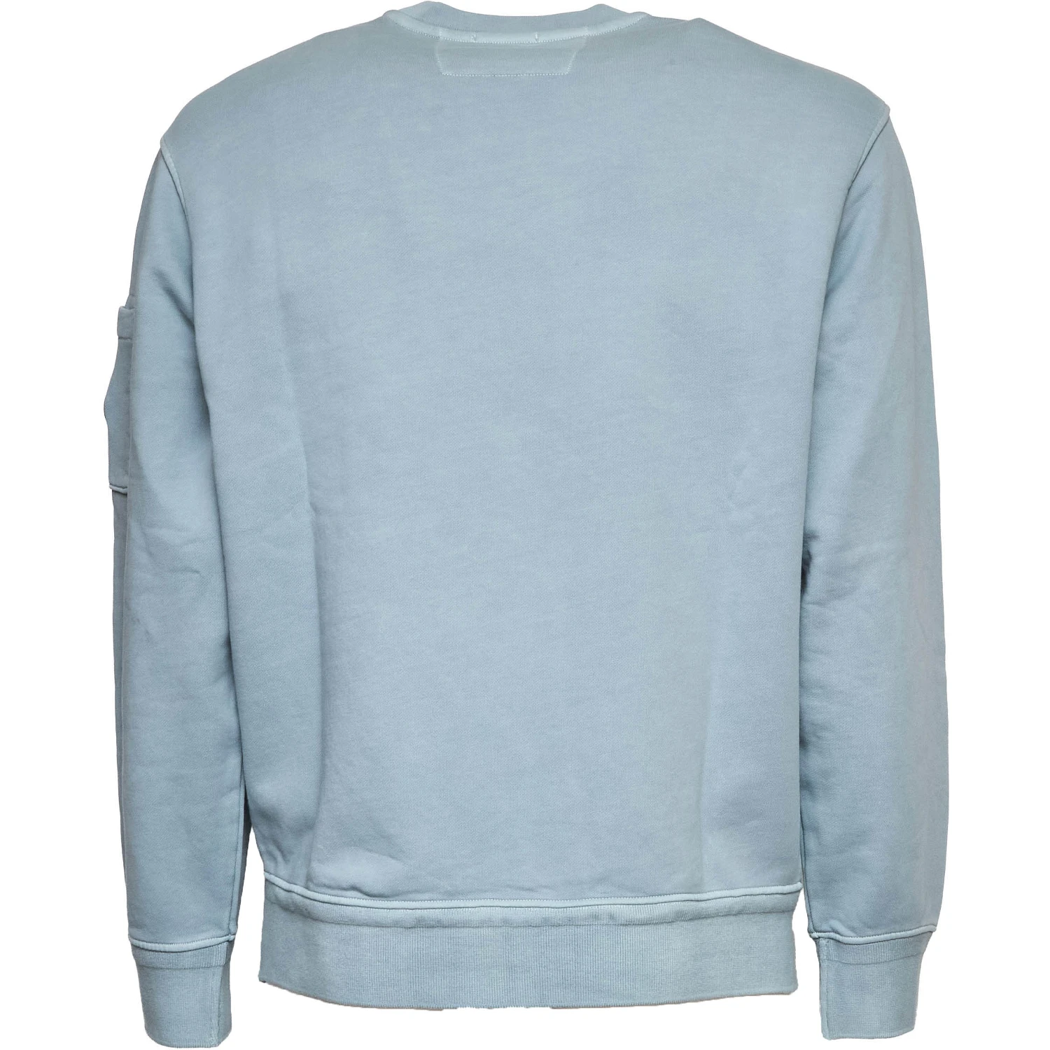 Cotton Diagonal Fleece Crewneck Lens Sweatshirt