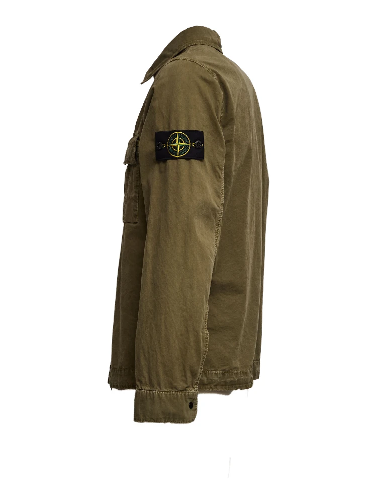 Overshirt Brushed Organic Cotton Canvas Old Effect alternative