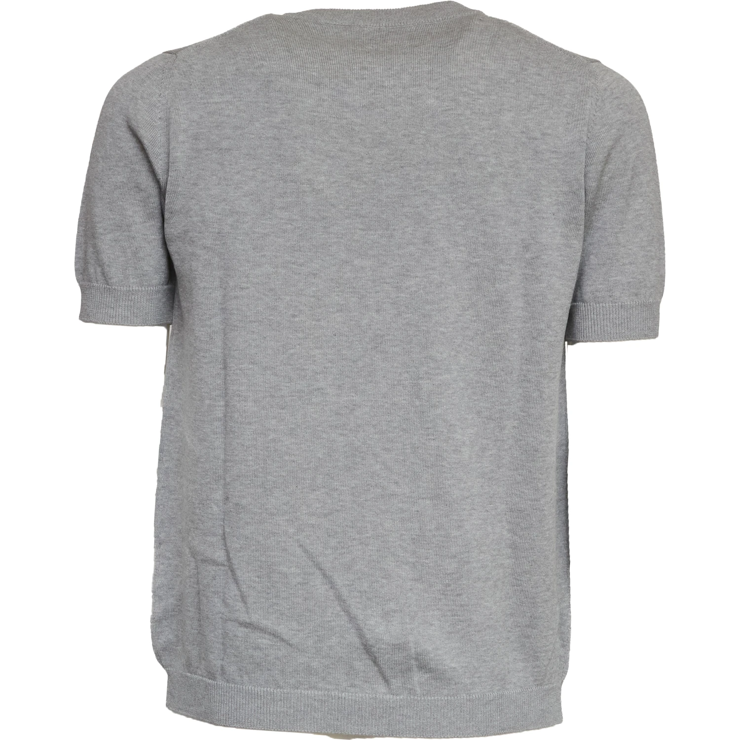 T-Shirt Americana Con Intarsio In Ciniglia