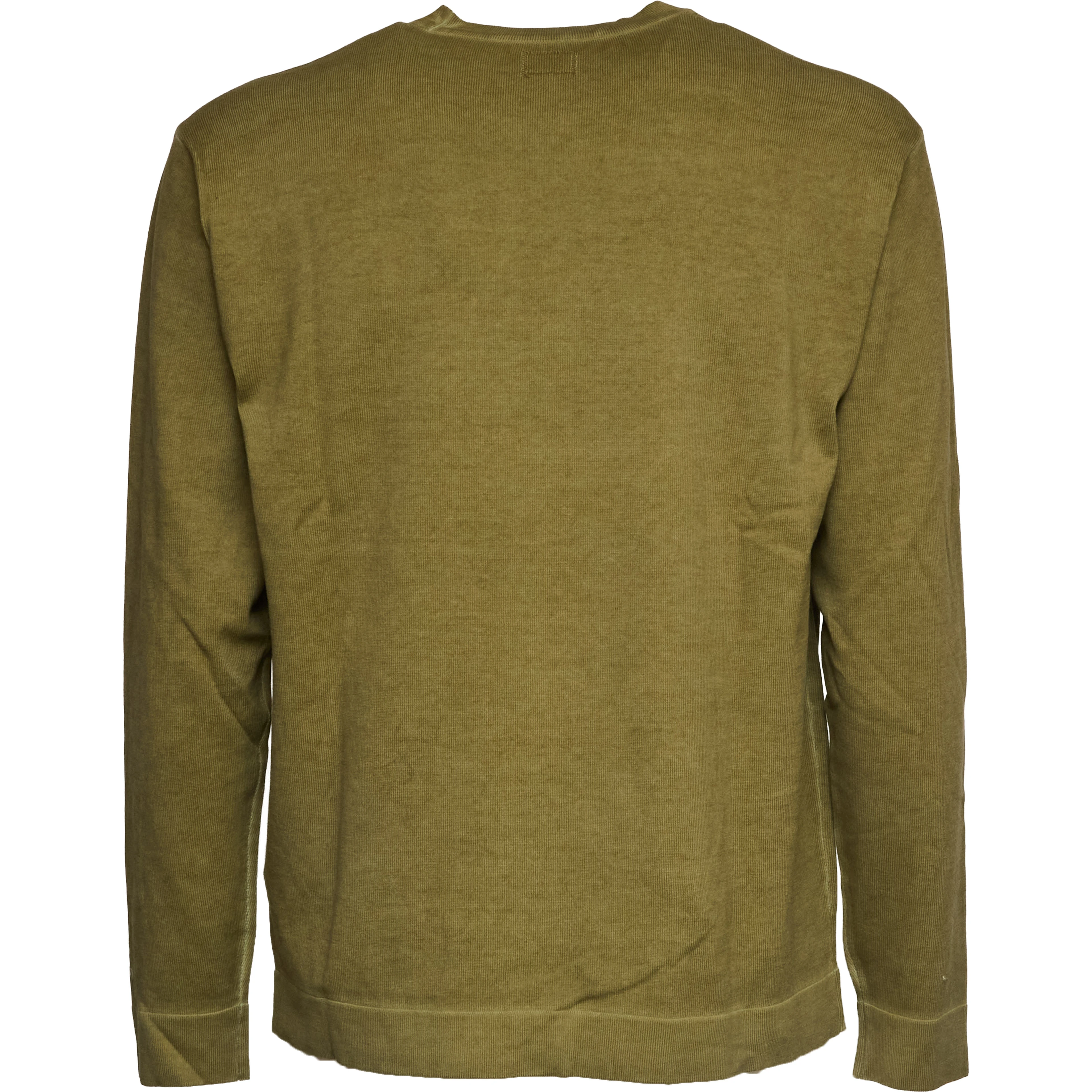Cotton Crepe Double Crewneck Sweater