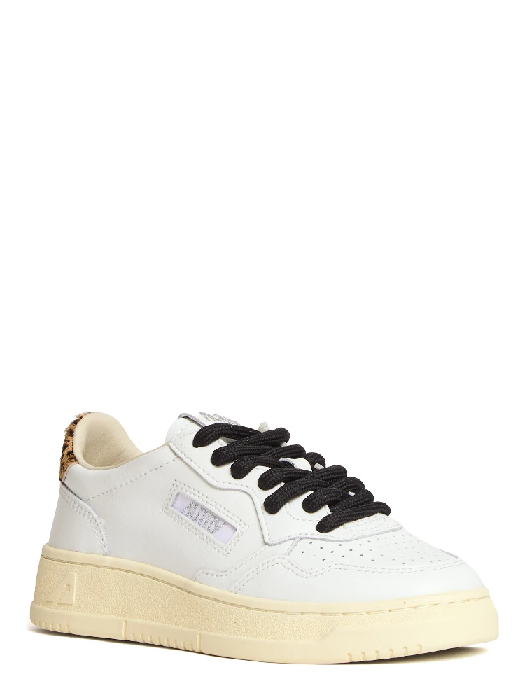 Sneakers Medalist Low In Pelle Bianca, Leopard alternative