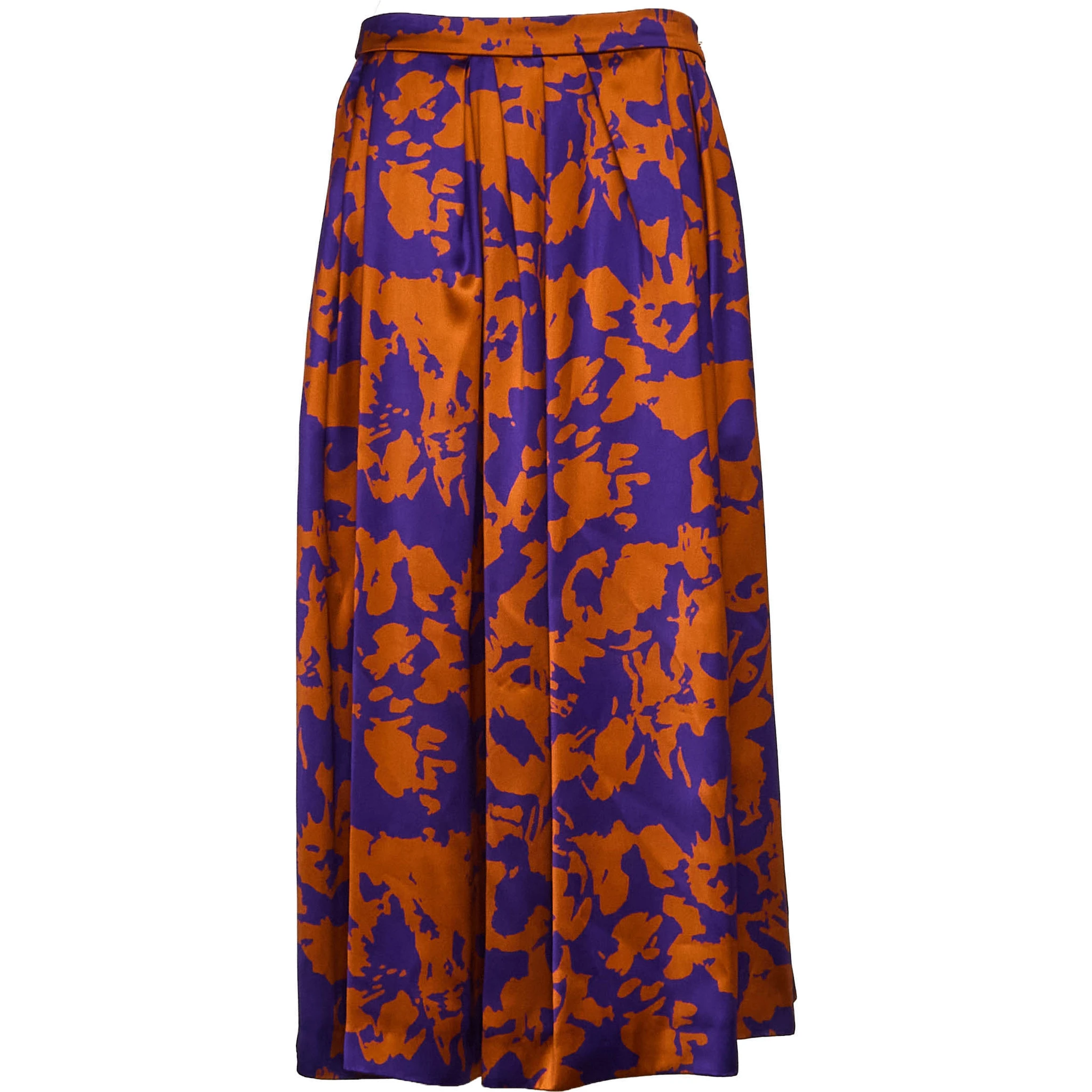 Soni Abstract Floral Print Skirt