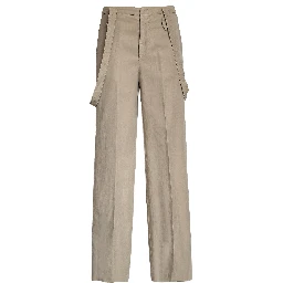 Pantaloni Tecla Wide Leg In Lino Lyocell