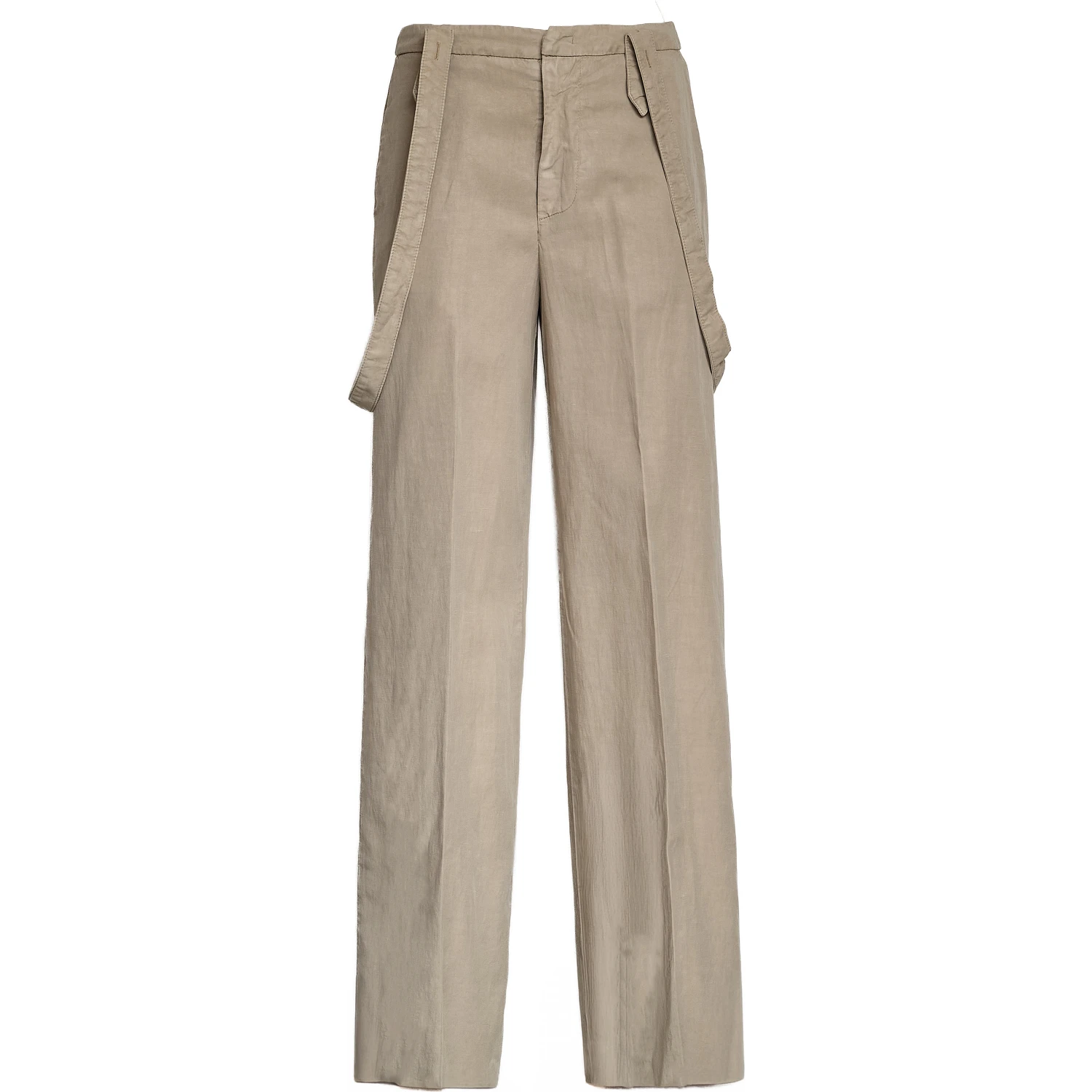Pantaloni Tecla Wide Leg In Lino Lyocell