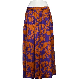 Soni Abstract Floral Print Skirt