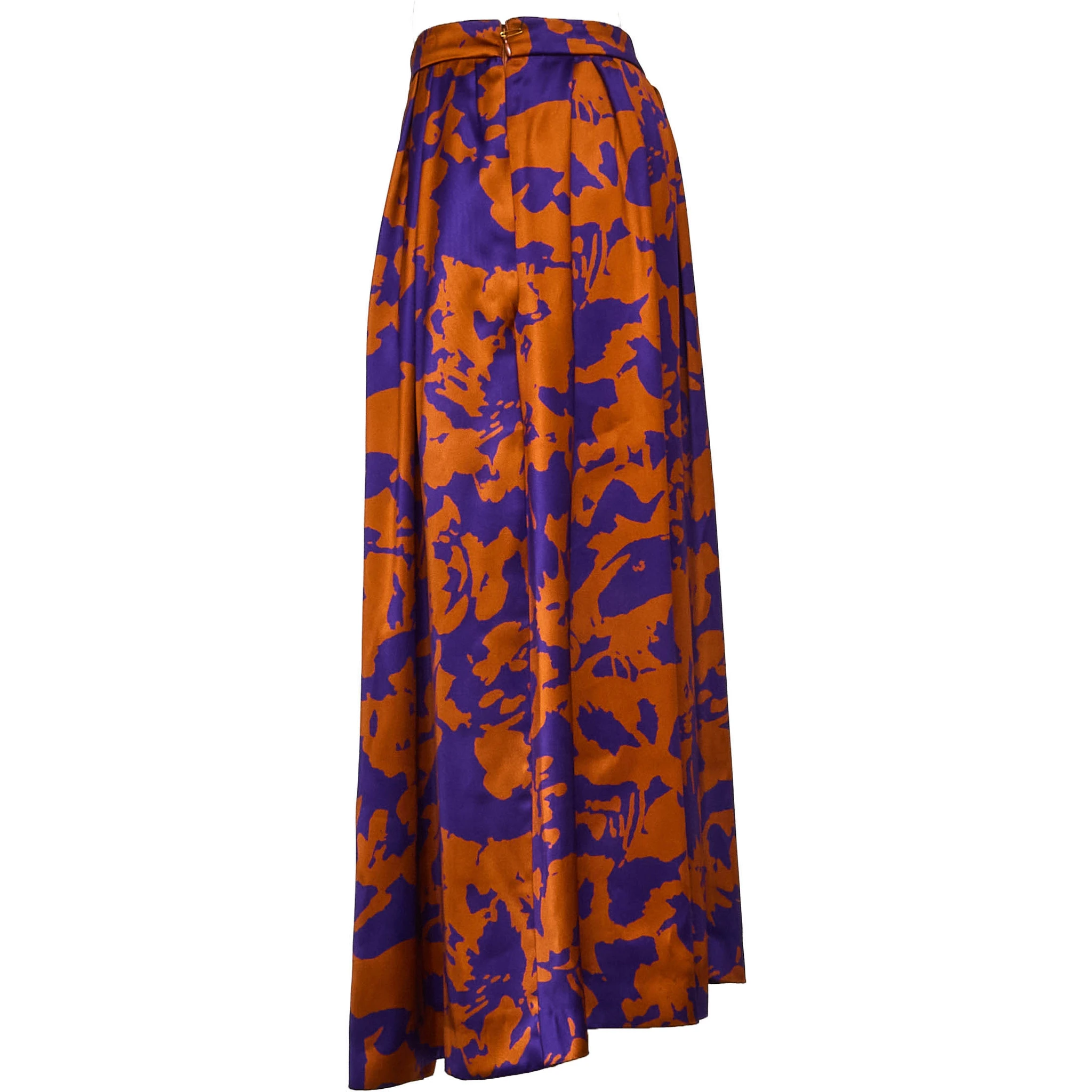 Soni Abstract Floral Print Skirt