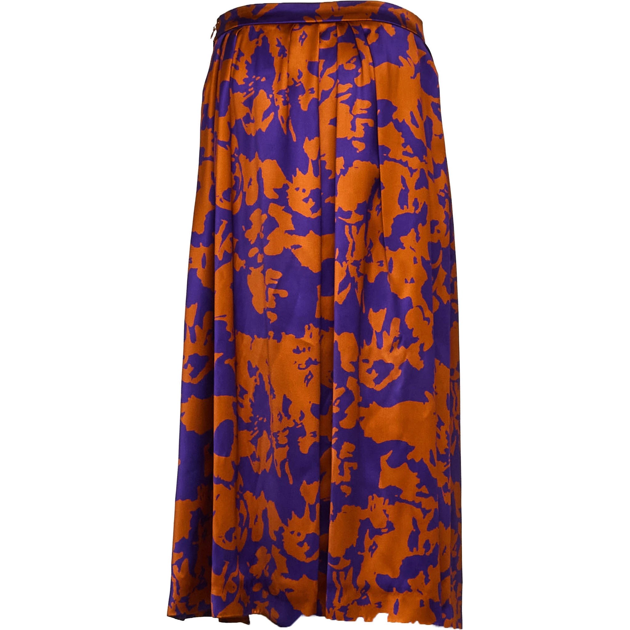 Soni Abstract Floral Print Skirt