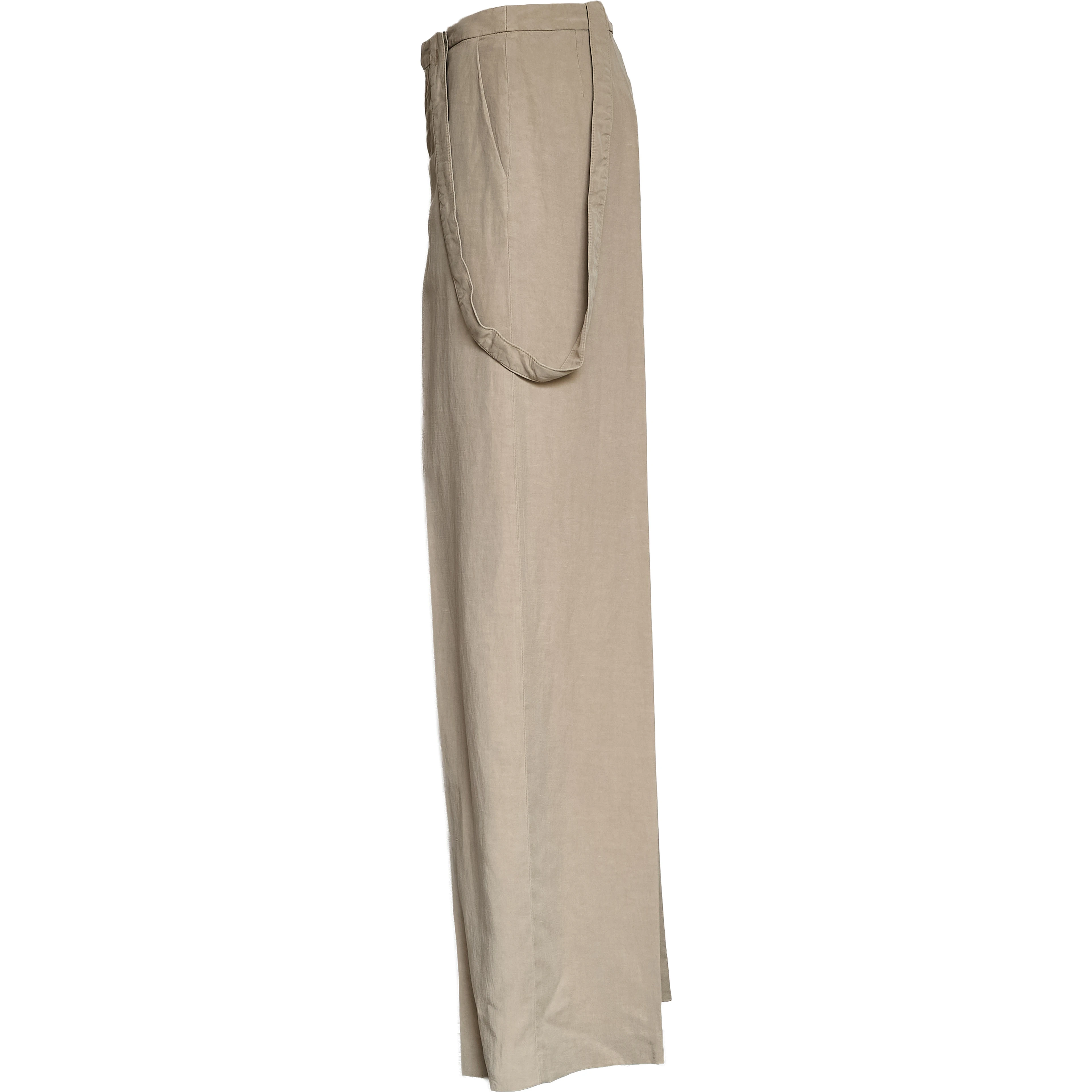 Pantaloni Tecla Wide Leg In Lino Lyocell