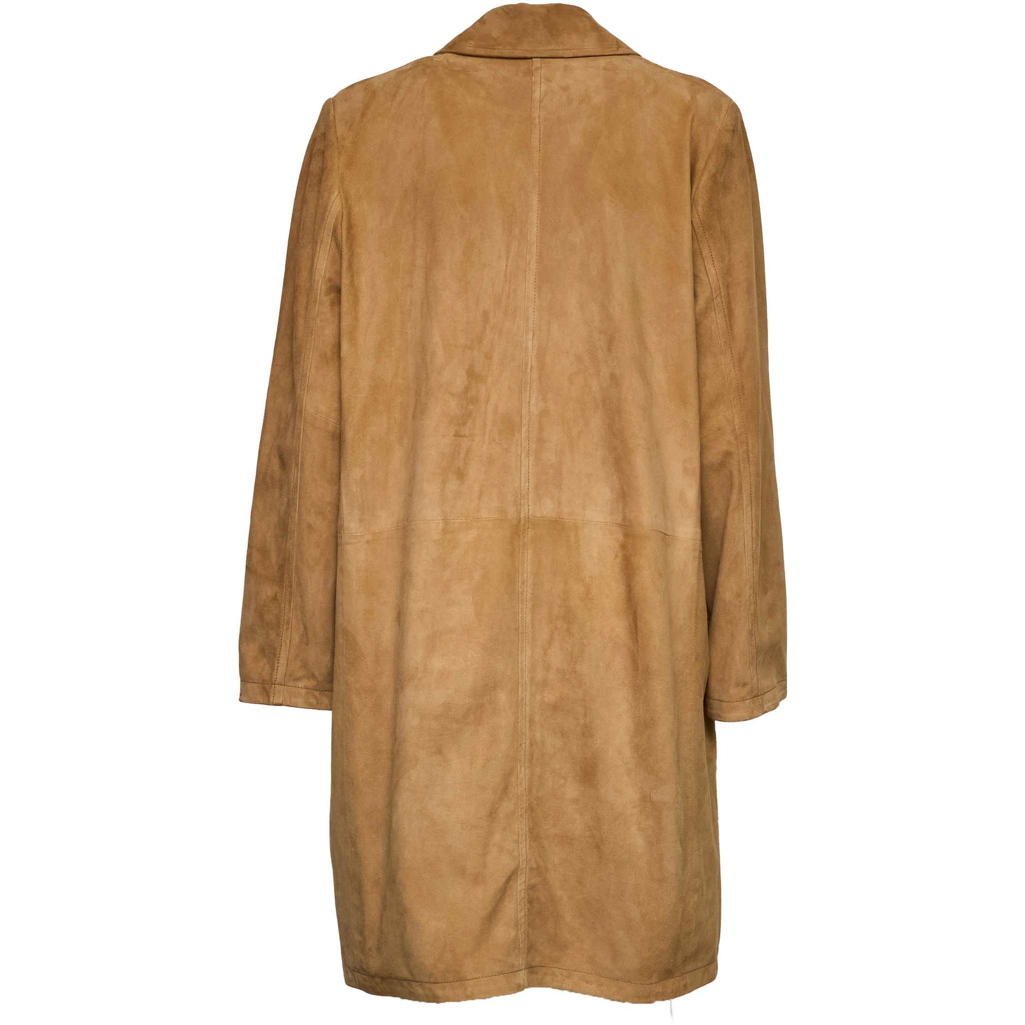 Goat Suede Leather Coat