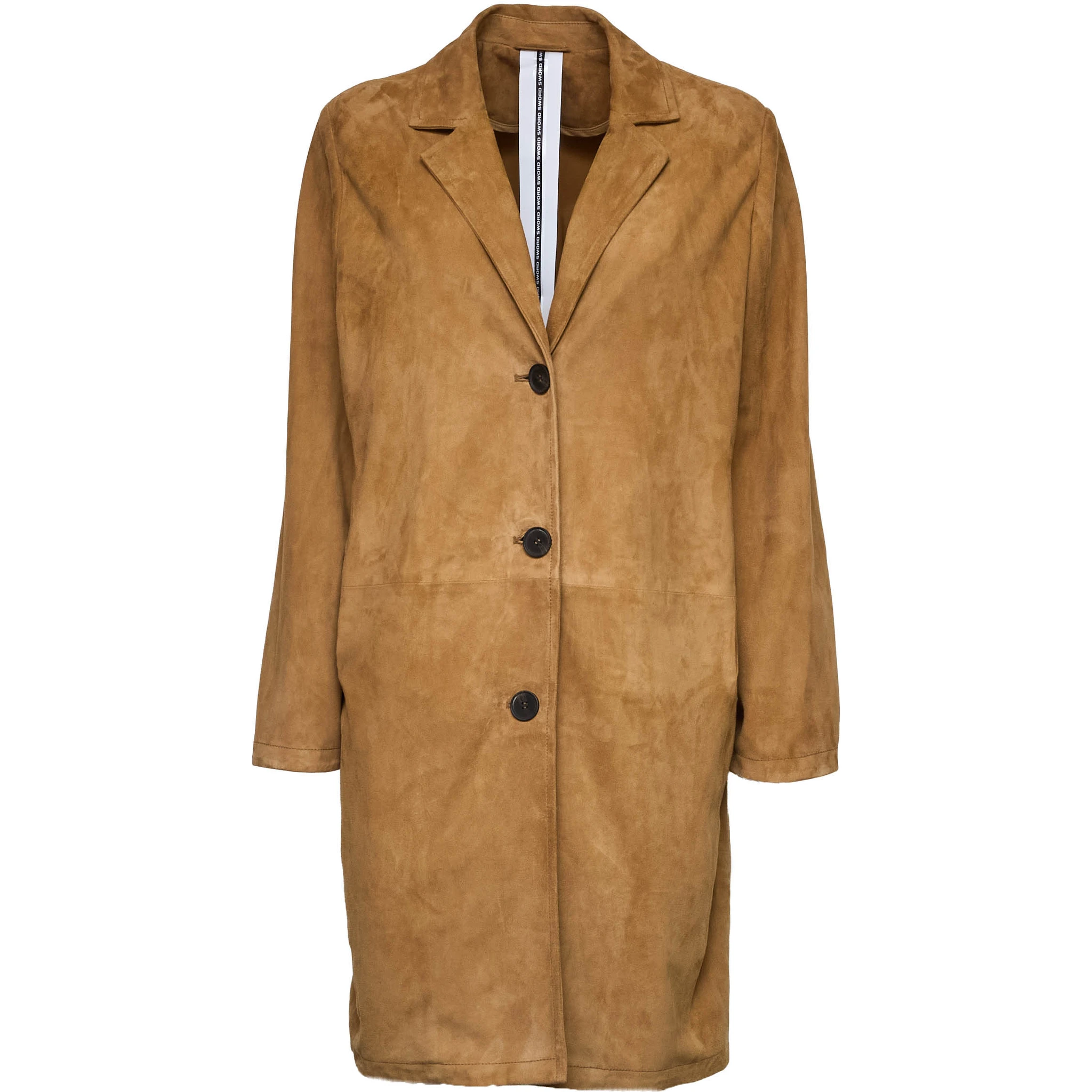 Goat Suede Leather Coat