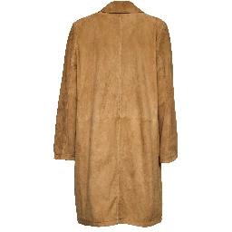 Goat Suede Leather Coat