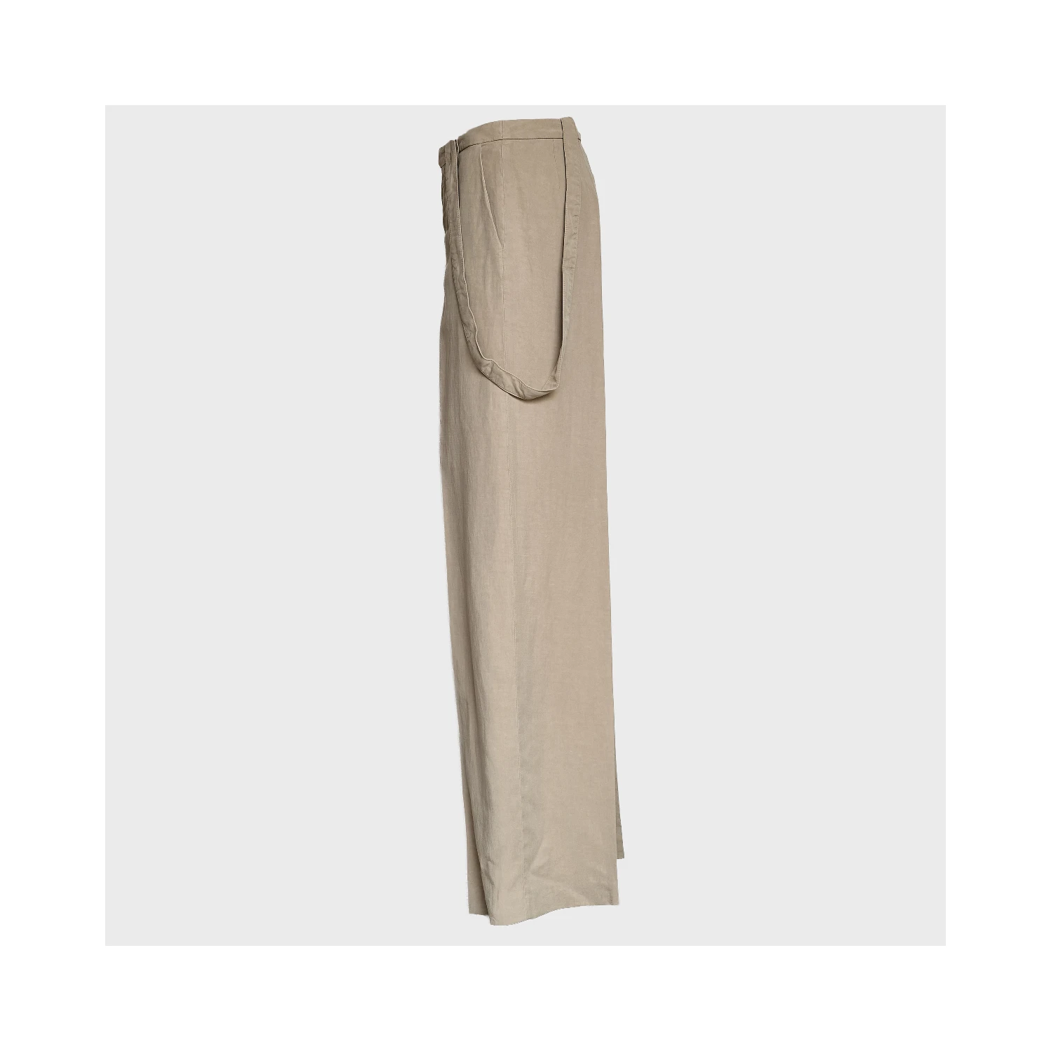 Pantaloni Tecla Wide Leg In Lino Lyocell