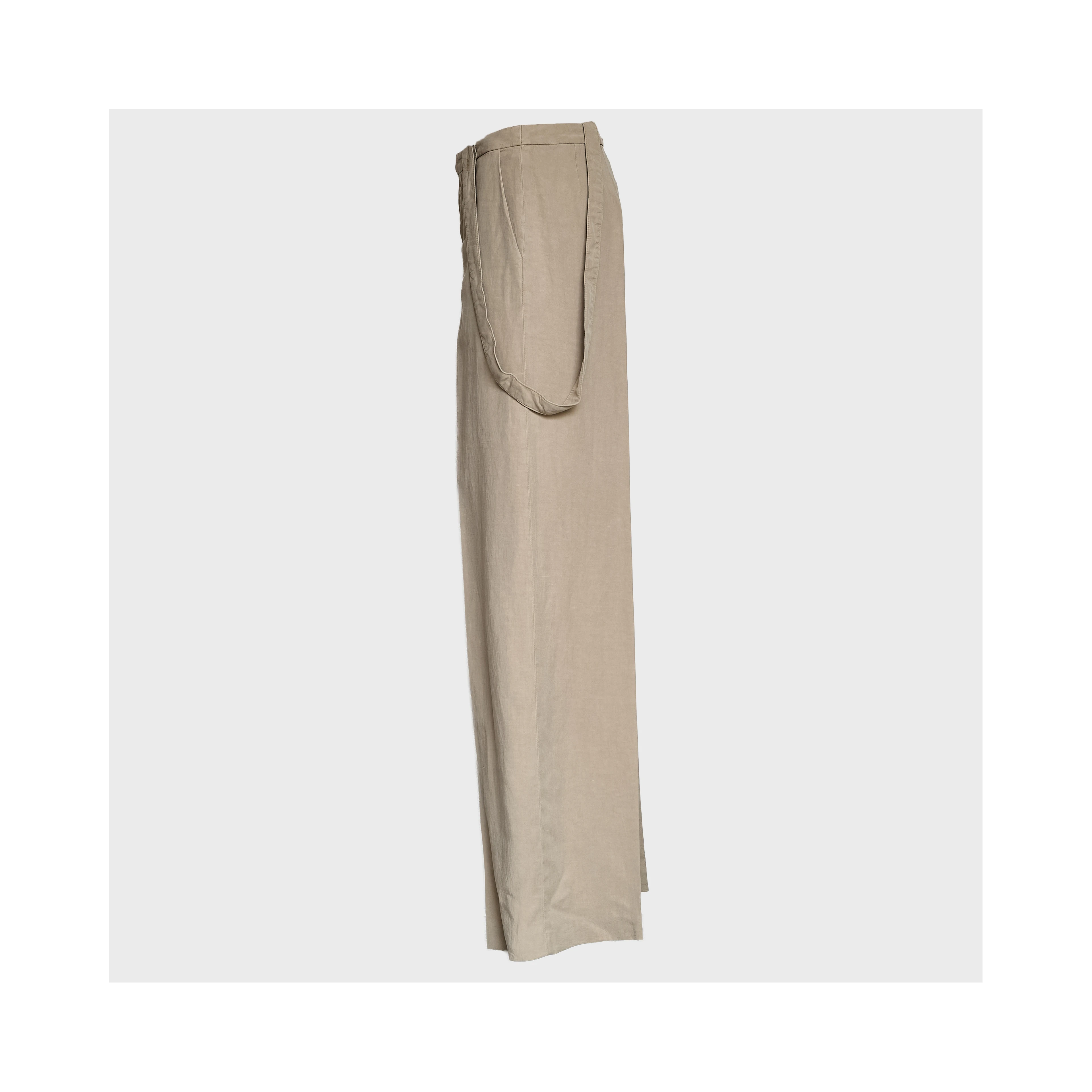 Pantaloni Tecla Wide Leg In Lino Lyocell