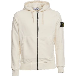 Felpa Con Cappuccio, Zip Organic Cotton Fleece