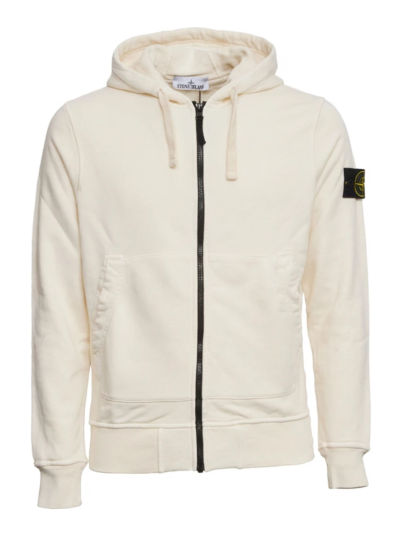 Felpa Con Cappuccio, Zip Organic Cotton Fleece