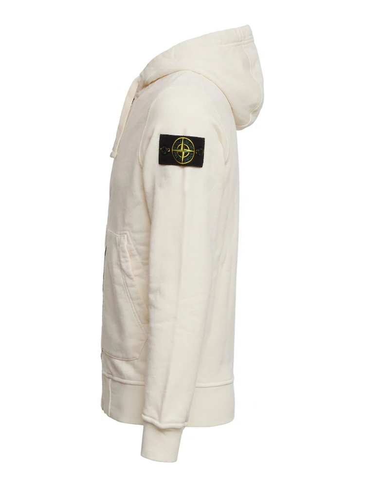 Felpa Con Cappuccio, Zip Organic Cotton Fleece alternative