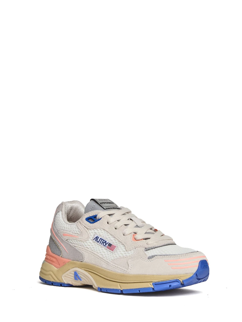 Sneakers Hyperway In Pelle Mesh, Suede