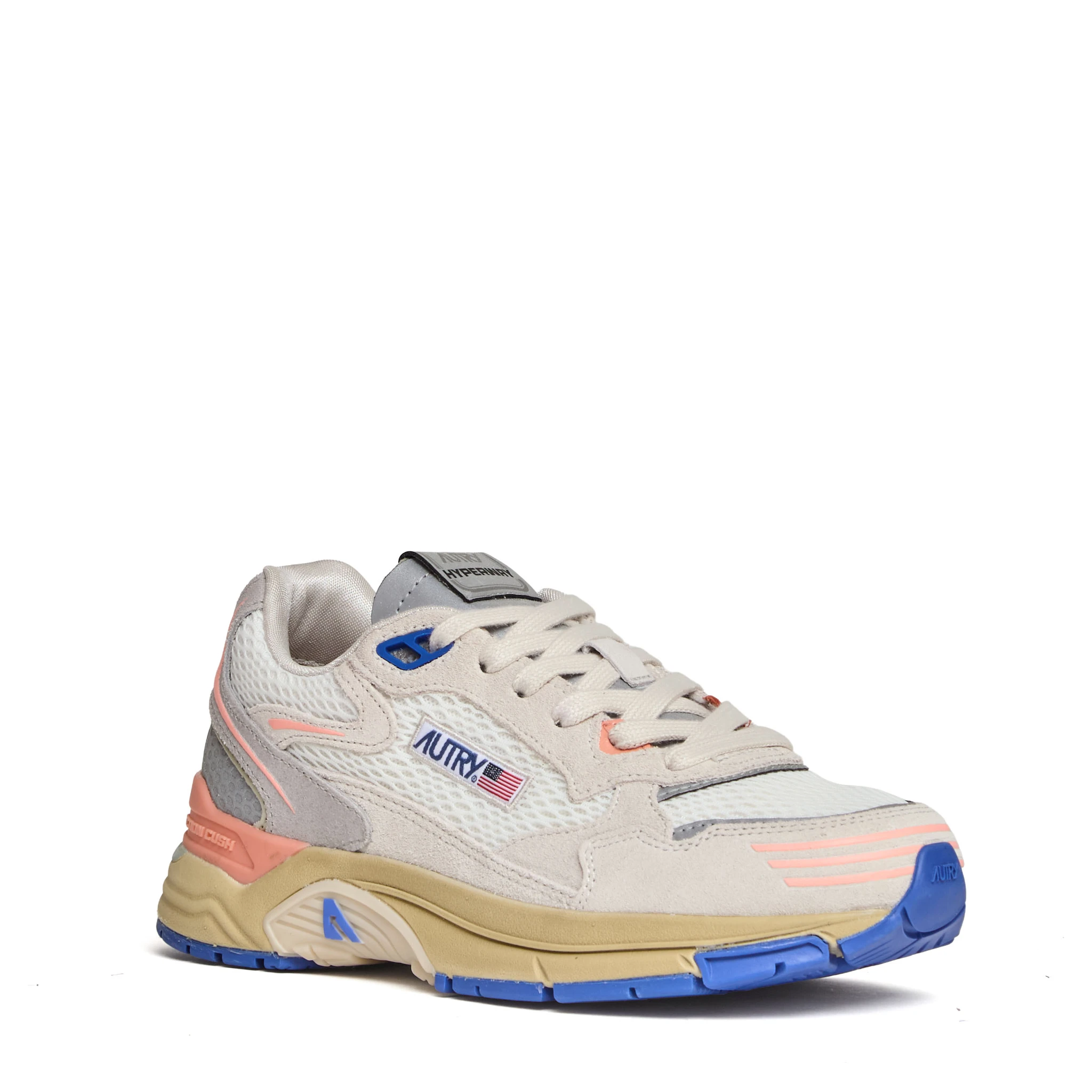 Sneakers Hyperway In Pelle Mesh, Suede