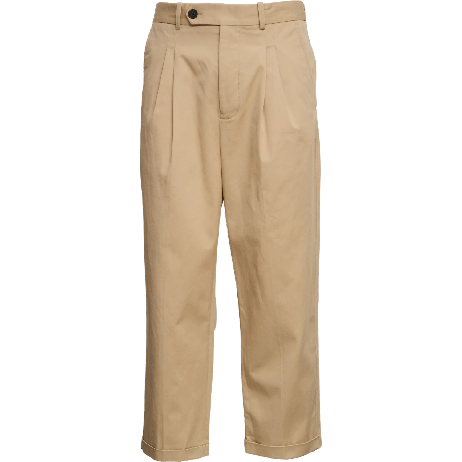 Pantalon Cropped A' Plis Coton