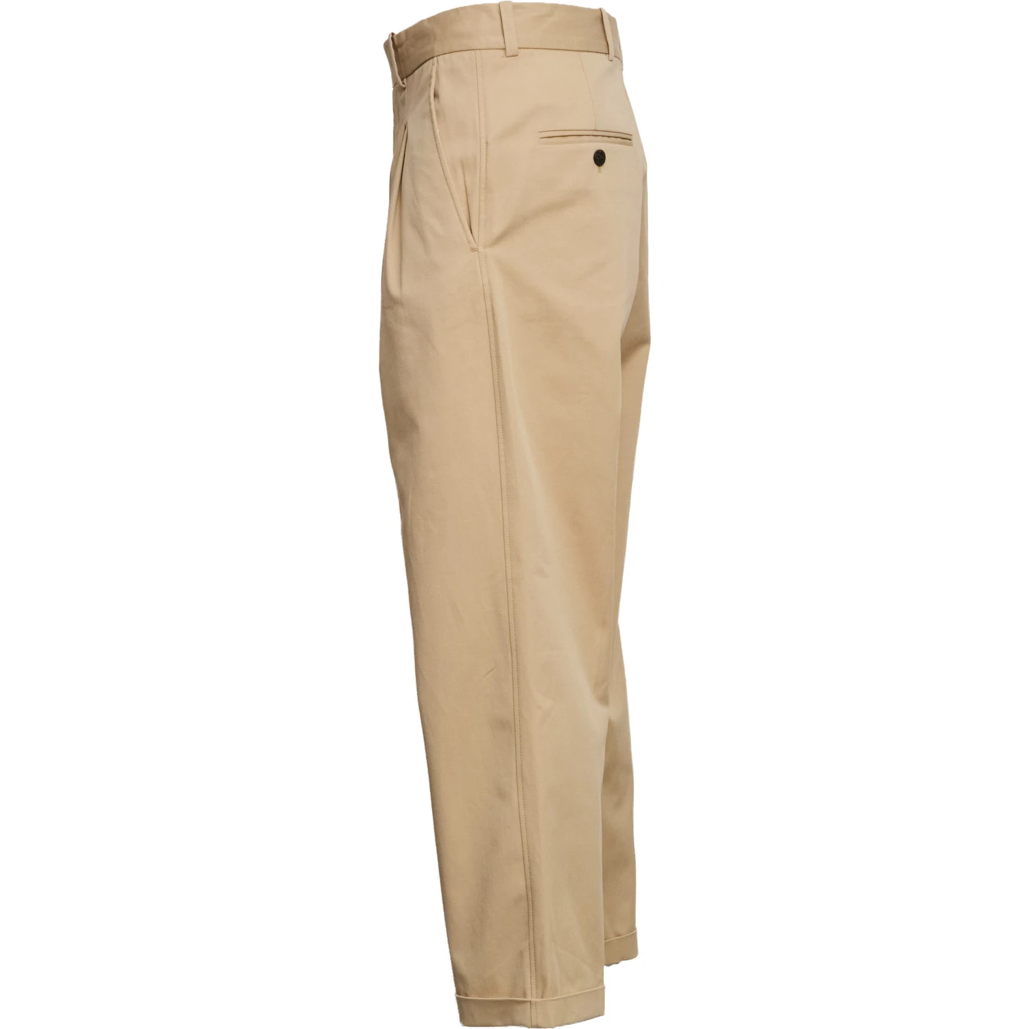 Pantalon Cropped A' Plis Coton