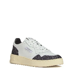 Sneakers Medalist Low In Pelle Soft Bianca, Off Black
