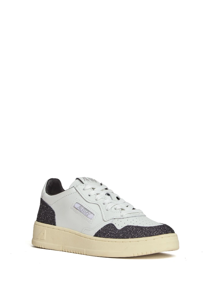 Sneakers Medalist Low In Pelle Soft Bianca, Off Black alternative